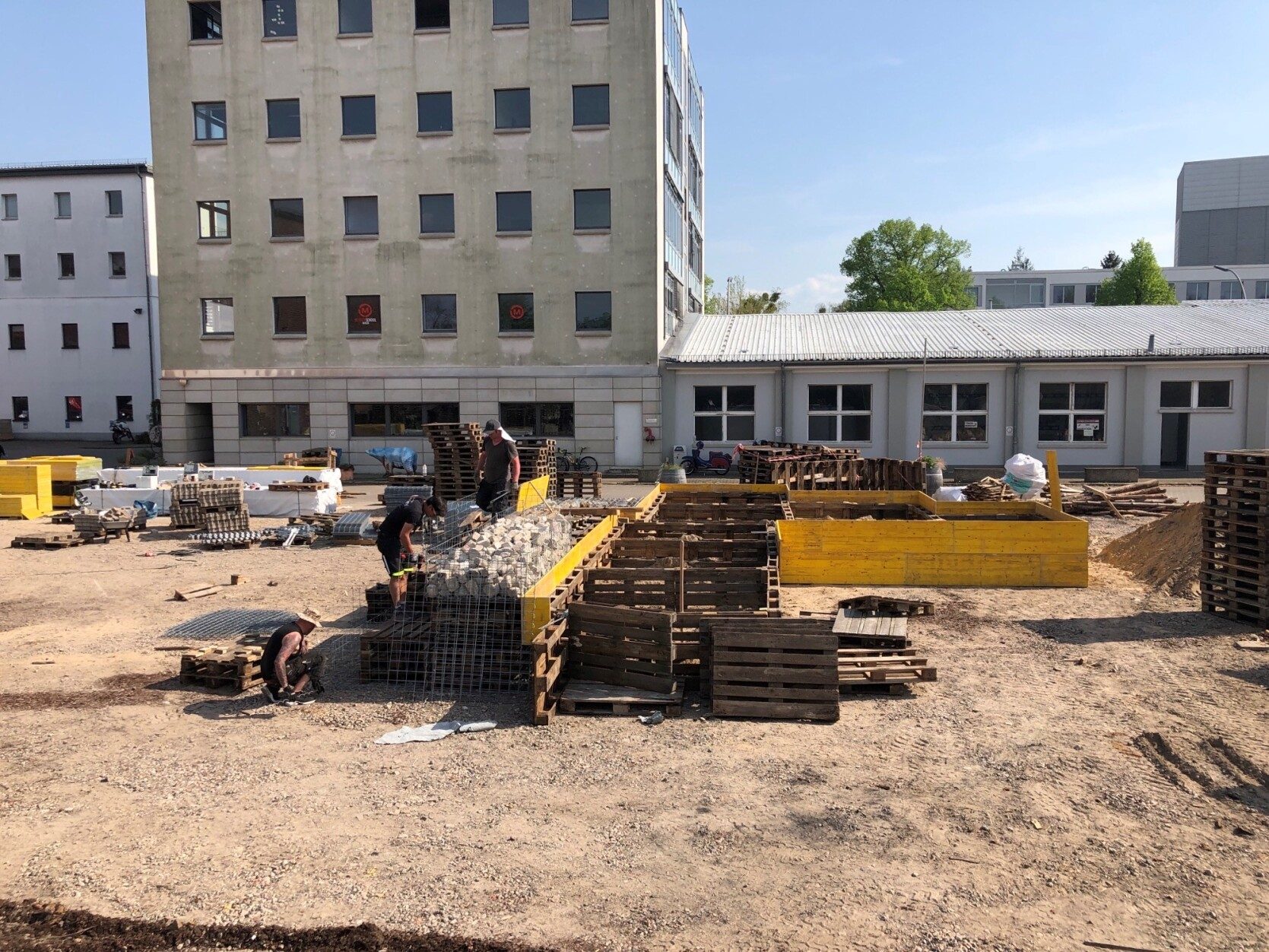 Baustelle auf dem BUFA-Areal in Berlin Tempelhof